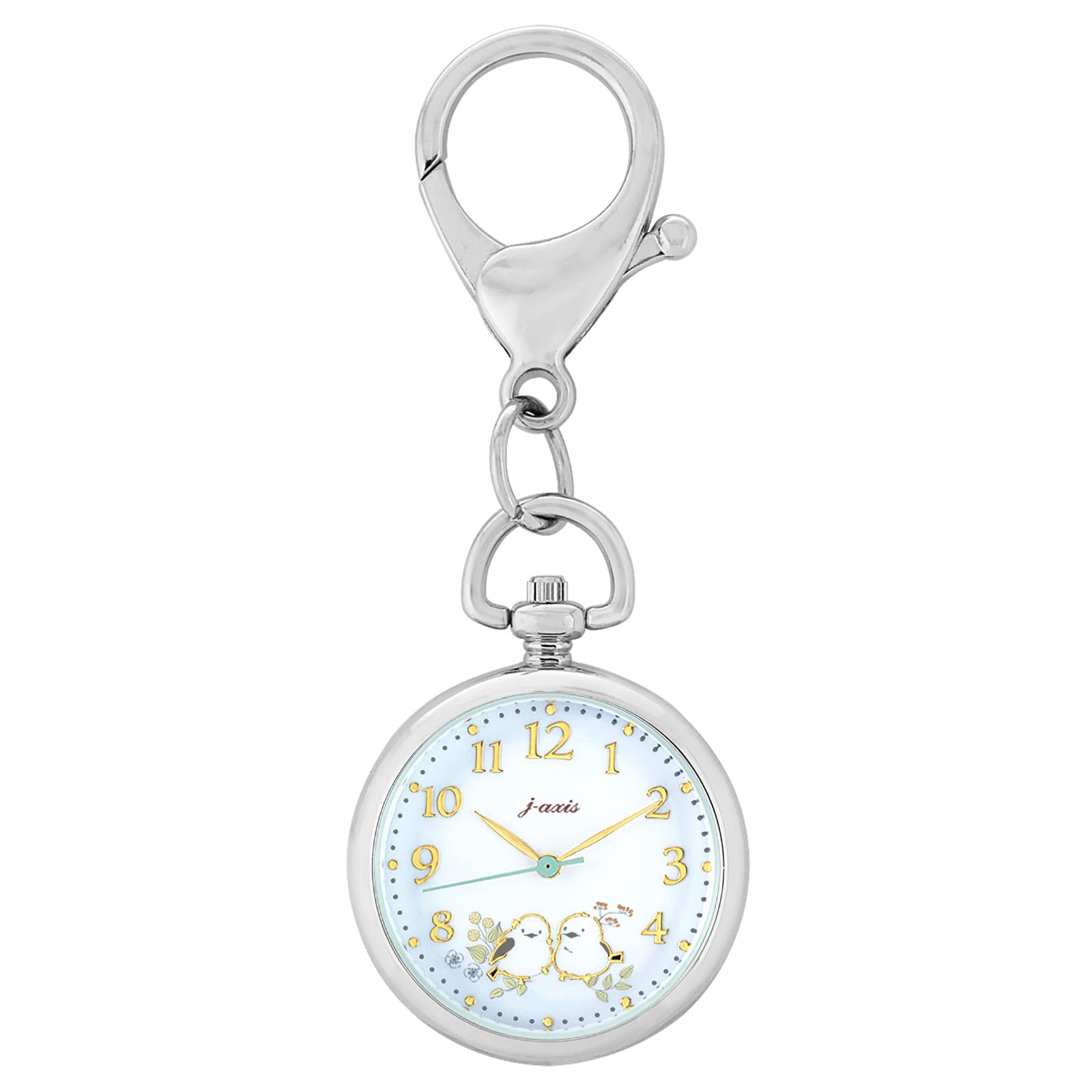 Sun Flame J-Axis Длиннохвостая синица (Длиннохвостая синица) Часы, CF2A0005-BL, Женские, Серебристые